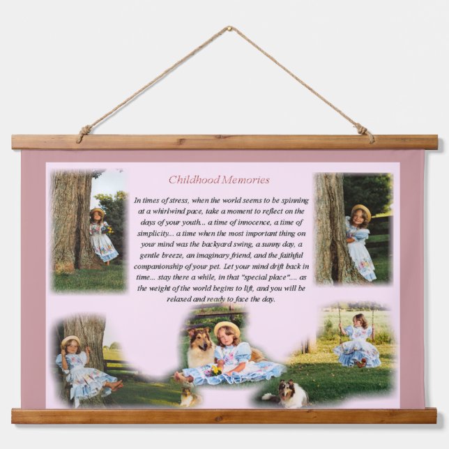 Childhood Memories Print Hanging Tapestry (Front)