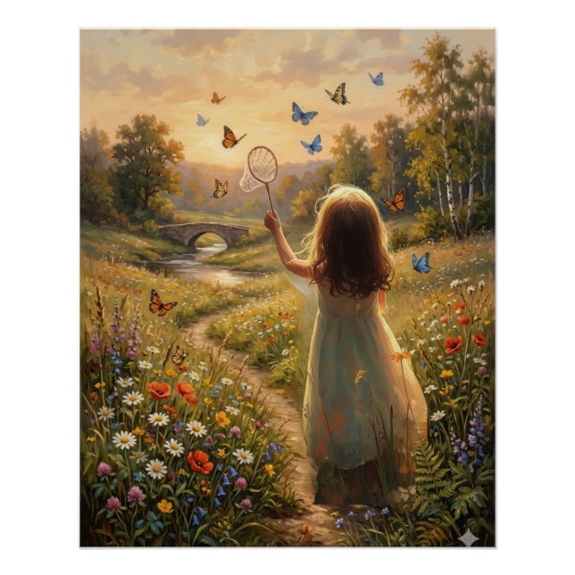 Childhood Nature Adventure Wall Art  (Front)