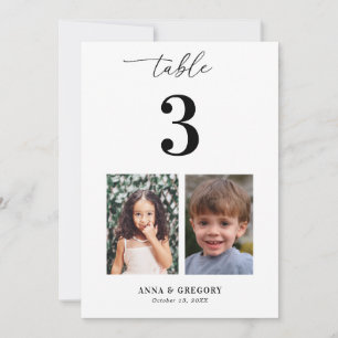 Childhood Pictures Photos & Qr Code 5x7 Wedding Invitation
