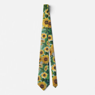childhood sunflowers tie