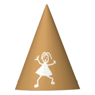 Childish Drawing Character on any Colour Party Hat