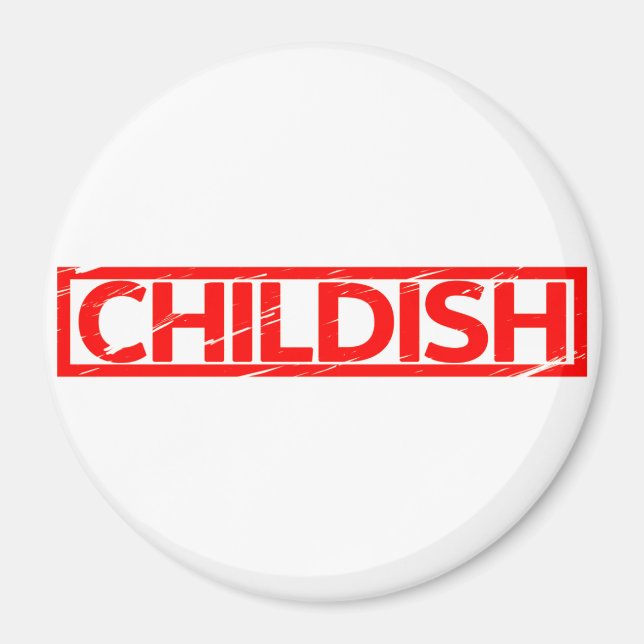 Childish Stamp Magnet (Front)