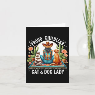 Childless Cat &amp; Dog Lady Kamala Harris Animal  Card