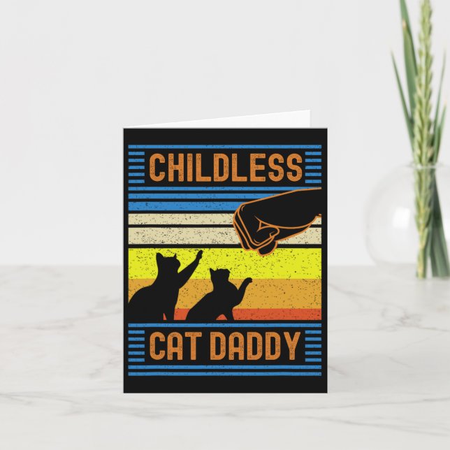Childless Cat Daddy 2024 For President  Card (Front)
