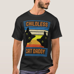 Childless Cat Daddy 2024 For President Cat Dad  T-Shirt