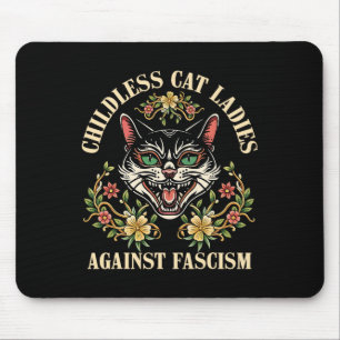 Childless Cat Ladies Against Fascism 2 Mouse Mat