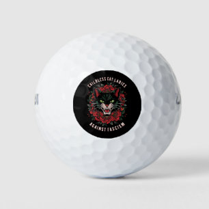 Childless Cat Ladies Against Fascism  Golf Balls