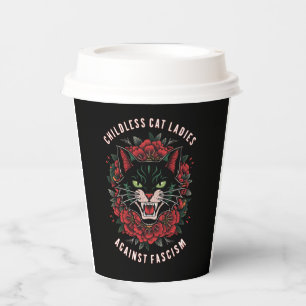 Childless Cat Ladies Against Fascism  Paper Cups