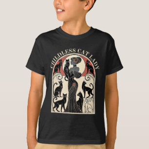 Childless Cat Ladies Cat Karma Retro Funny T-Shirt