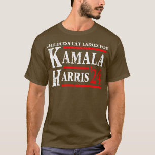 Childless Cat Ladies For Kamala  2024 Election T-Shirt