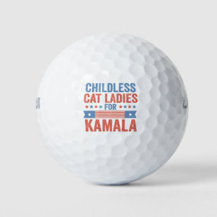 Childless Cat Ladies For Kamala 2024 Golf Balls