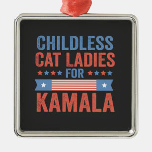 Childless Cat Ladies For Kamala 2024 Metal Tree Decoration
