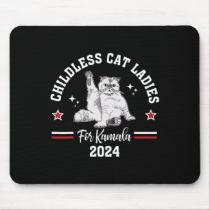 Childless Cat Ladies For Kamala Harris 2024 Electi Mouse Mat