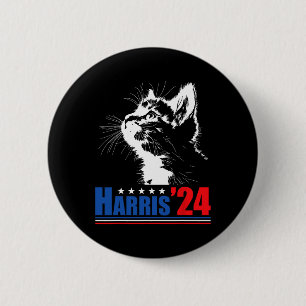 Childless Cat Ladies For Kamala Harris 24 Usa Elec 6 Cm Round Badge