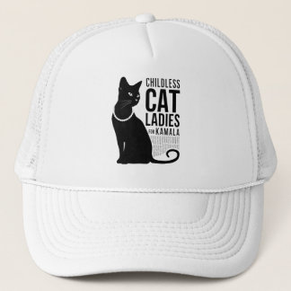 Childless Cat Ladies for Kamala harris T-Shirt Trucker Hat