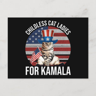 Childless Cat Ladies For Kamala Postcard