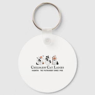 Childless Cat Ladies Hauntin The Patriarchy Kamala Key Ring