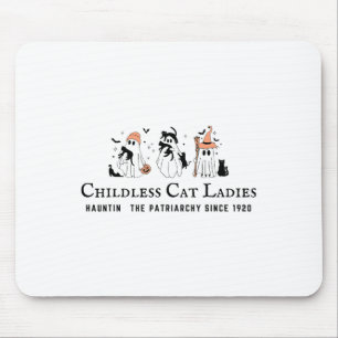 Childless Cat Ladies Hauntin The Patriarchy Kamala Mouse Mat