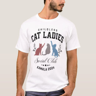 Childless Cat Ladies Social Club Kamala 2024 T-Shirt