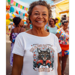 Childless Cat Ladies Unite 2024 election T-Shirt