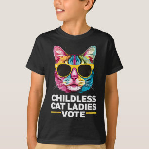 Childless Cat Ladies Vote Blue 1 T-Shirt