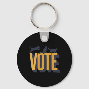 Childless Cat Ladies Vote Key Ring