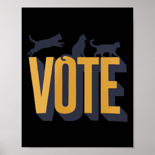 Childless Cat Ladies Vote Poster