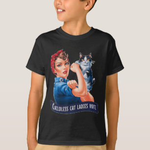 Childless Cat Ladies Vote Rosie T-Shirt
