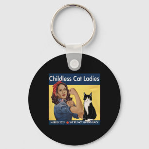 Childless Cat Ladies We're Not Going Back Harris 2 Key Ring
