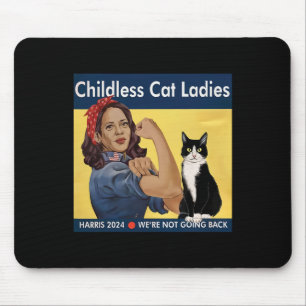 Childless Cat Ladies We're Not Going Back Harris 2 Mouse Mat