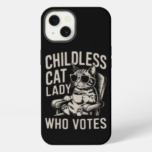 Childless Cat Lady 2024 Election Vote Kamala iPhone 13 Case