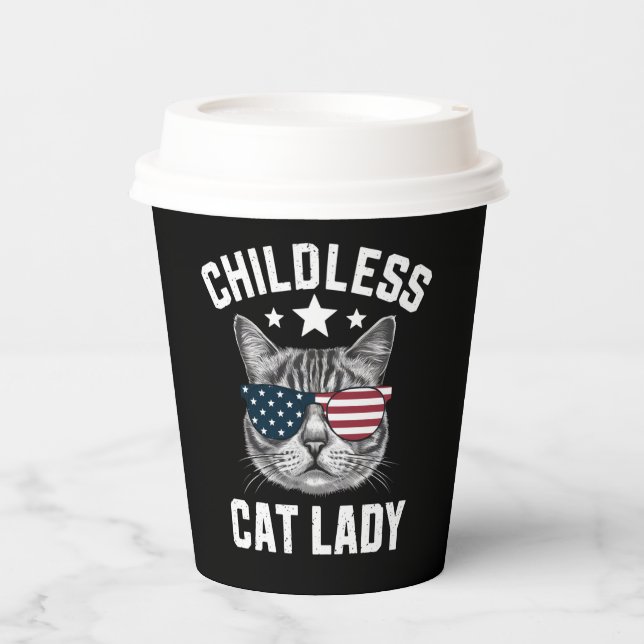 Childless Cat Lady 2024  Paper Cups (Front)