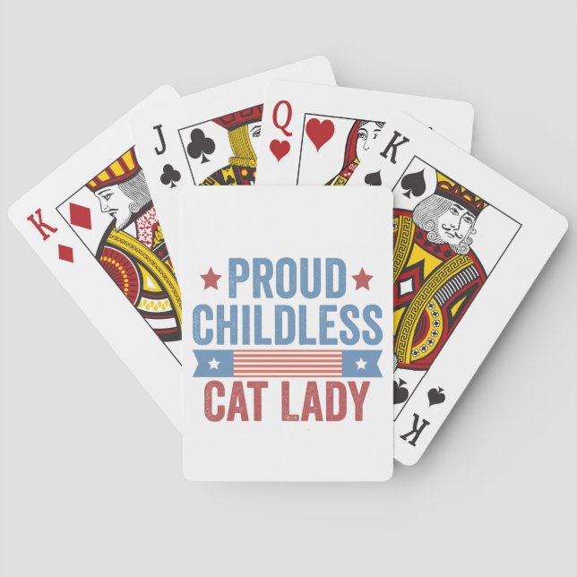 Childless Cat Lady 2024 Playing Cards (Back)