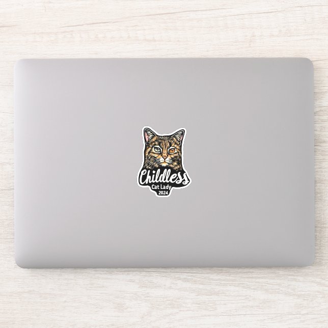 Childless Cat Lady 2024 Sticker (Computer)