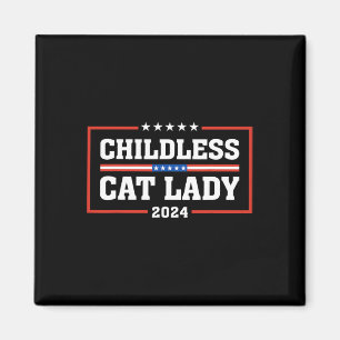 Childless Cat Lady 24 Funny Voting Election 2024 P Magnet
