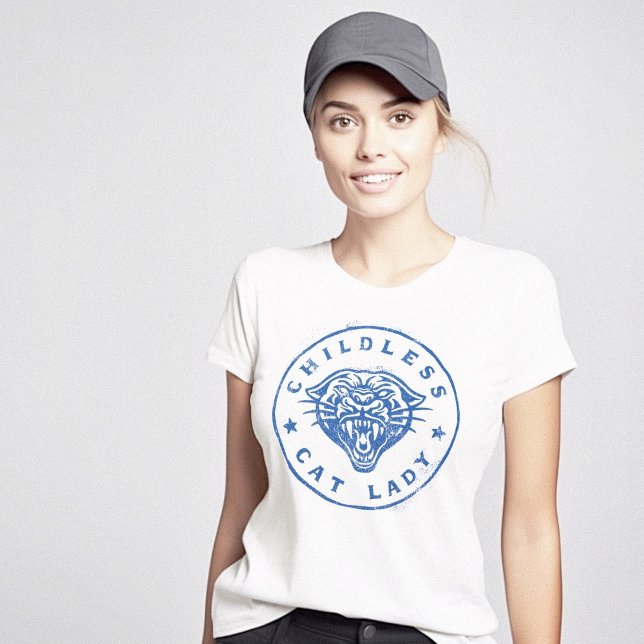 Childless Cat Lady Brave Proud Independant T-Shirt (Childless Cat Lady Brave Proud Independent T-Shirt)