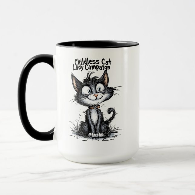 Childless Cat Lady Campaign Mug (Left)