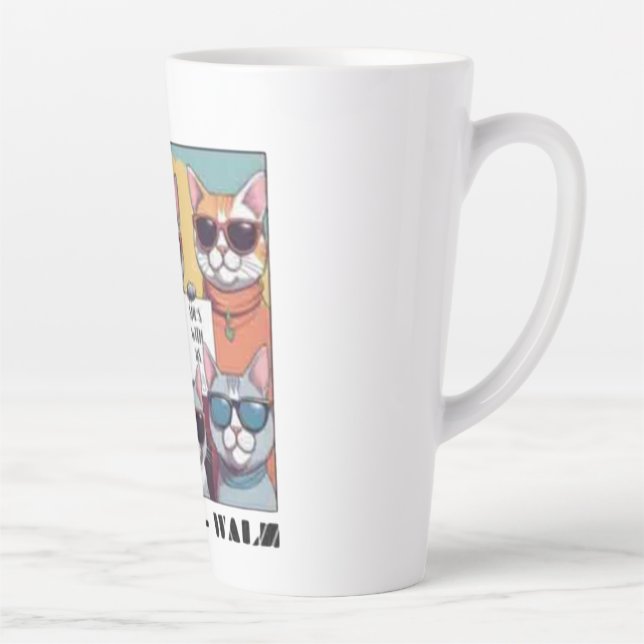 Childless cat lady childless cat ladies for Kamal Latte Mug (Right)