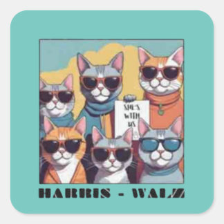 Childless cat lady childless cat ladies for Kamal Square Sticker