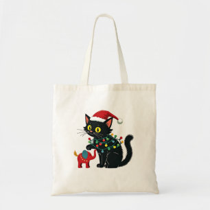 Childless Cat Lady Christmas Kamala Trump  Tote Bag