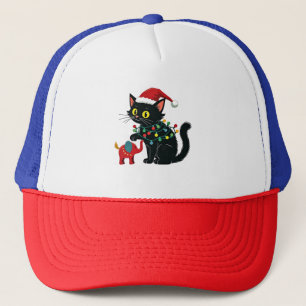Childless Cat Lady Christmas Kamala Trump Trucker Hat