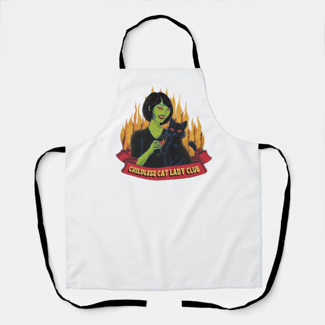 Childless Cat Lady Club - Apron (Front)