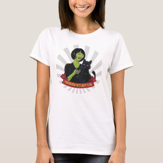 Childless Cat Lady Club - T-shirt (Front)