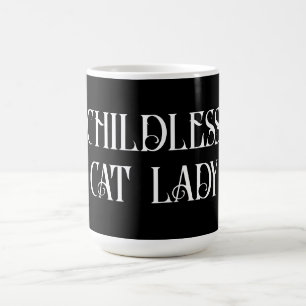 Childless cat lady coffee mug