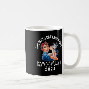 Childless Cat Lady Cute Cat 2024 Childless Cat Lad Coffee Mug