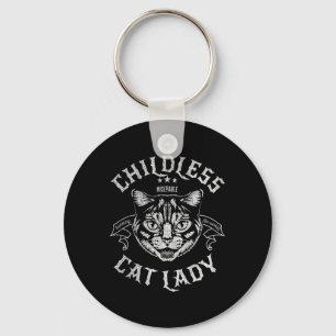 Childless Cat Lady Feminist Voting Key Ring