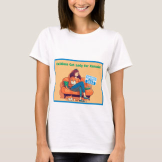 Childless Cat Lady for Harris/Walz T-Shirt