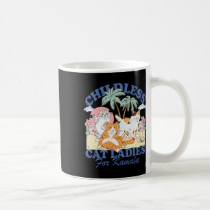 Childless Cat Lady For Kamala Harris 2024 Election Coffee Mug