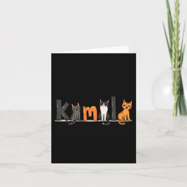 Childless Cat Lady For Kamala Harris 2024 Feminist Card (Front)