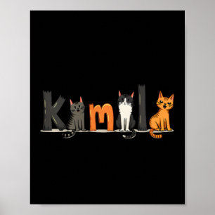Childless Cat Lady For Kamala Harris 2024 Feminist Poster